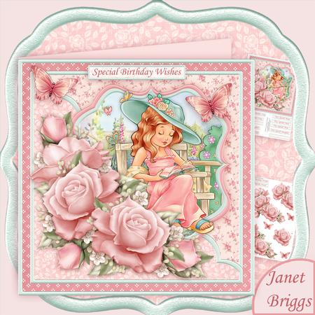 Relax with a Good Book 8x8 Decoupage Mini Kit