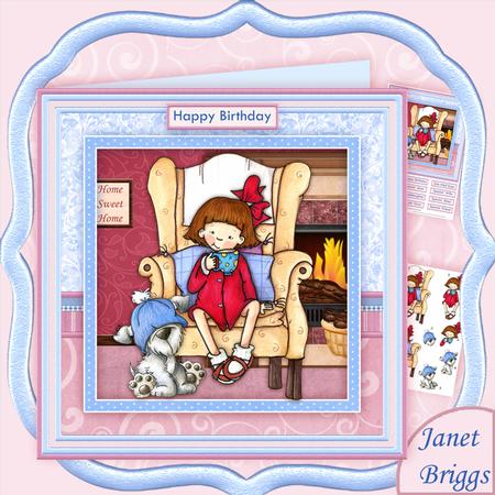 Cocoa Time Birthday Retirement Get Well 8x8 Mini Kit