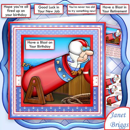 Have a Blast 8x8 All Occasions Humorous Decoupage Mini Kit