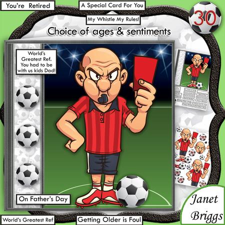Football Foul All Occasions Humorous 7.5 Decoupage Mini Kit