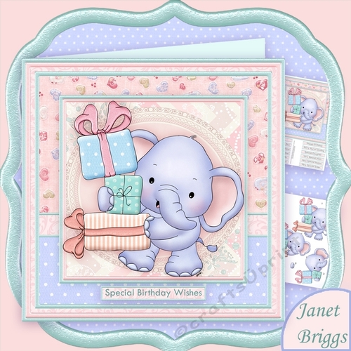 ELLIE WRAPPED WITH LOVE 8x8 Decoupage Mini Kit