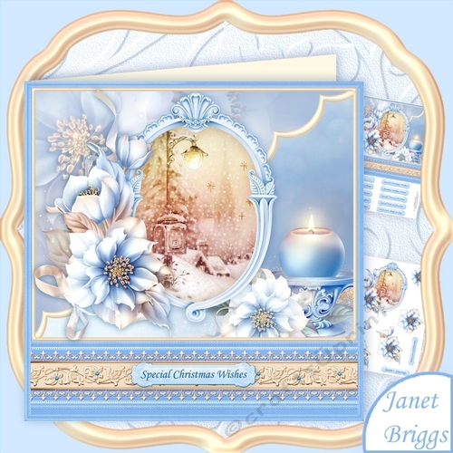 CHRISTMAS FROSTED FLORALS BENEATH THE LAMPLIGHT 8 Mini Kit