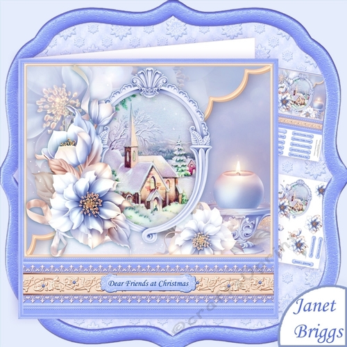 CHURCH VISIT & FROSTED FLORALS 8x8 Christmas Mini Kit
