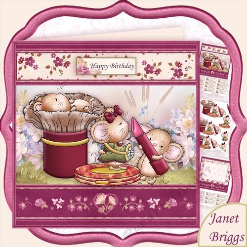 MORE LIP GLOSS PLEASE 7.5 Topper Decoupage & Insert Mini Kit