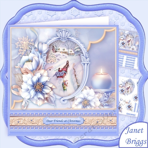 SLEIGH RIDE & FROSTED FLORALS 8x8 Christmas Mini Kit