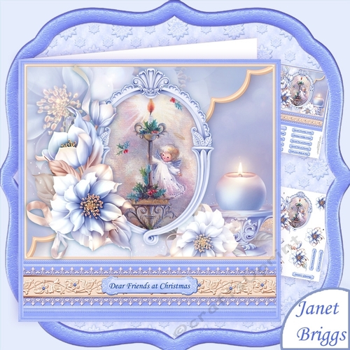 FROSTED FLORALS CANDLELIGHT 8x8 Christmas Mini Kit