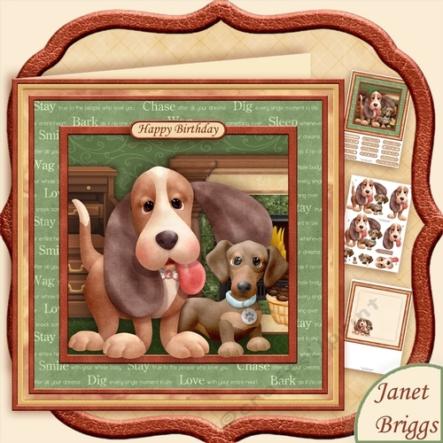 FUR BUDDIES 8x8 Decoupage & Insert Mini Kit