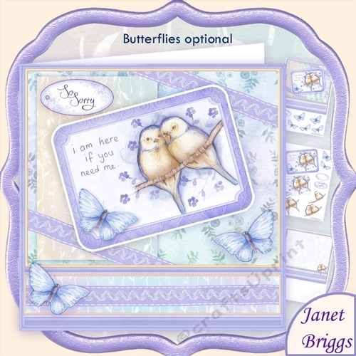 Im Here If You Need Me 8x8 Sympathy Decoupage & Insert Mini Kit