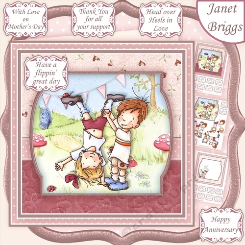 HAVE A FLIPPIN GREAT DAY All Occasions Decoupage & Insert Mini Kit