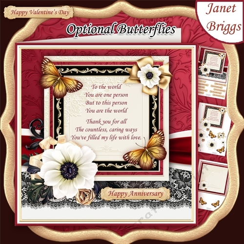 YOU ARE THE WORLD Verse 7.7 Romantic Decoupage & Insert Mini Kit