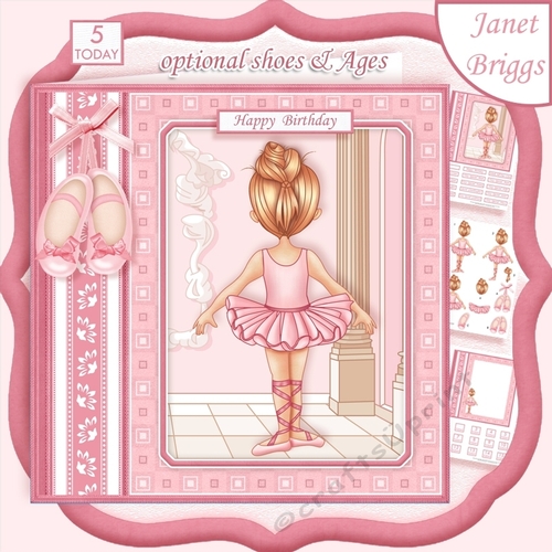 LITTLE BALLERINA 7.5 Decoupage & Insert Mini Kit