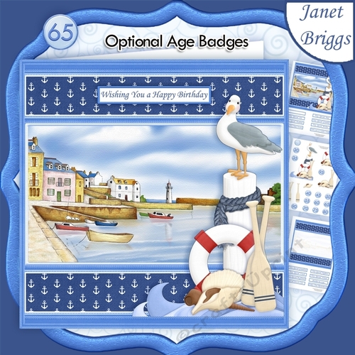 HARBOUR VIEW 7.5 Decoupage Ages & Insert Mini Kit
