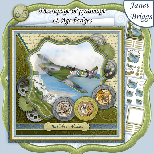 SPITFIRE Decoupage or Pyramage & Ages 7.5 Mini Kit