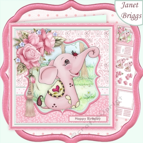 ELLIES FRIEND 8x8 Decoupage & Insert Mini Kit