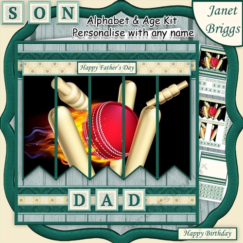 CRICKET 7.5 Alphabet and Age Quick Card Kit Create Any Name