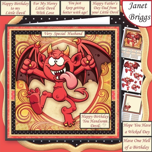 HANDSOME DEVIL 7.3 Decoupage & Insert Mini Kit various occasions