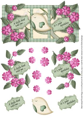A Little Bird Told Me Decoupage