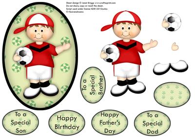 Red & White Football Fan Topper