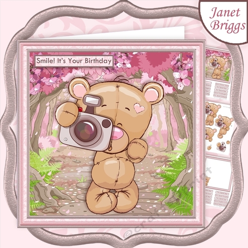 SMILE ITS YOUR BIRTHDAY 7.5 Decoupage & Insert Mini Kit