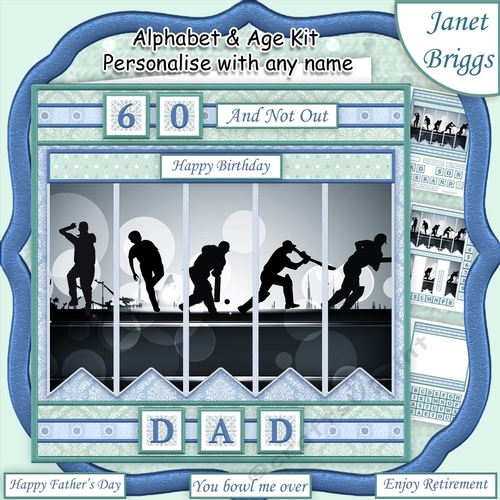 CRICKET 7.5 Alphabet and Age Quick Card Kit Create Any Name