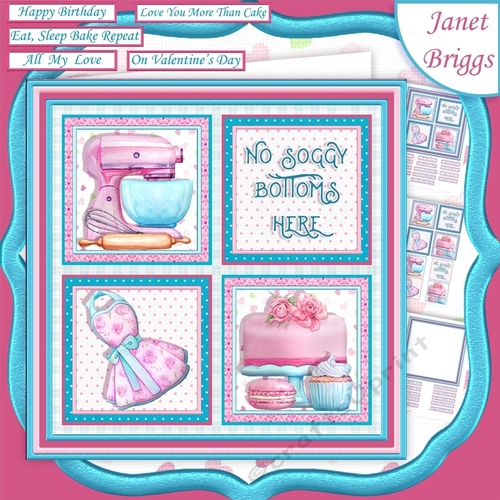 SOGGY BOTTOMS Baking 7.5 Quick Layer Card & Insert Mini Kit