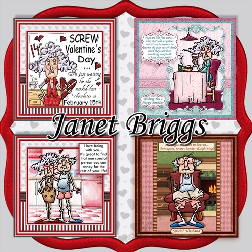 STELLA & GUS LOVE & ROMANCE 7.5 Decoupage Bumper Kit Various Occasions 