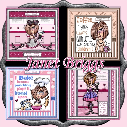 JJs FAVOURITE PASTIMES 7.5 Decoupage & Inserts Bumper Kit