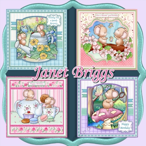 CUTE MICE 7.5 Decoupage & Inserts Bumper Kit (All New Designs set 2)