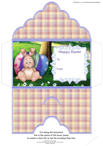 Easter Money Wallet Gift Voucher Envelope STEP AWAY FROM MY EGGS