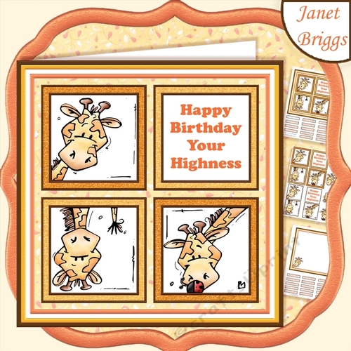 HAPPY BIRTHDAY YOUR HIGHNESS 7.5 Humorous Quick Layer Card Mini Kit