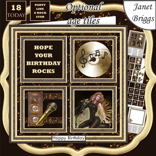 CONCERT NIGHT MUSIC 7.5 Quick Layer Card & Ages Mini Kit