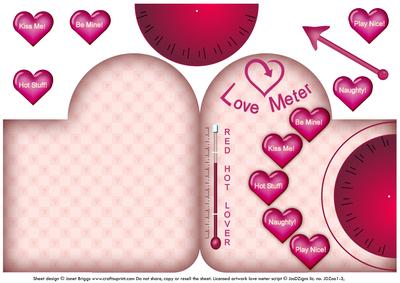 Love Meter Novelty Card for Husband Wife