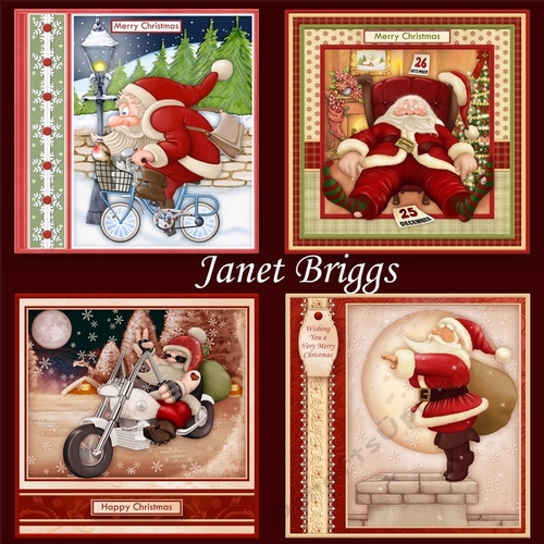 CHRISTMAS SANTA 7.5 Decoupage & Inserts Bumper Kit