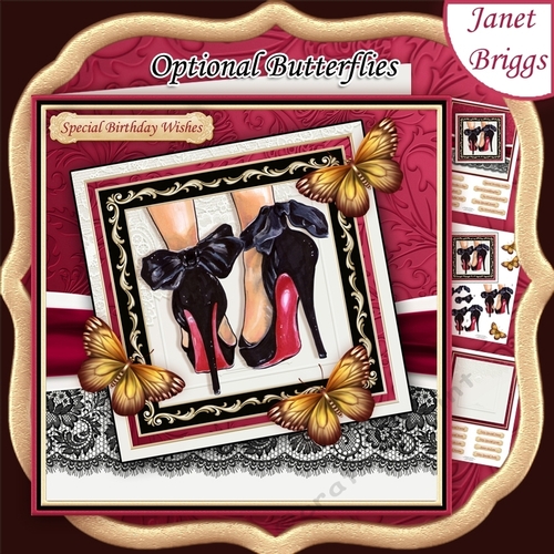 Product Name: JUST SHOES 7.5 Decoupage & Insert Mini Kit