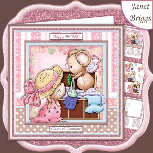 DRESS UP MICE 7.5 Decoupage & Insert Mini Kit