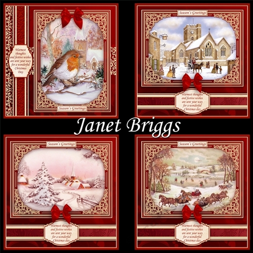CHRISTMAS RED & GOLD 7.5 Quick Layer Cards & Inserts Bumper Kit