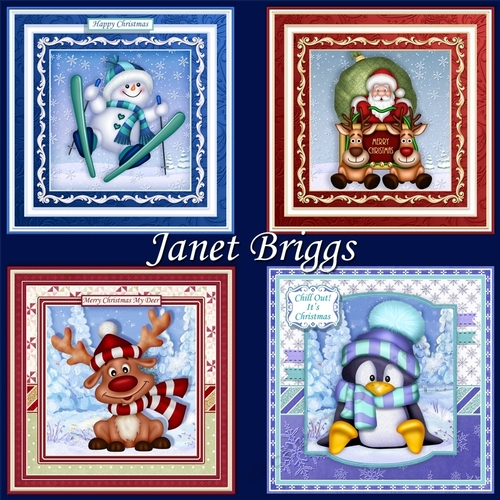 CUTE CHRISTMAS MIX 7.5 Decoupage & Inserts Bumper Kit