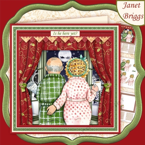 CHRISTMAS ROMANTIC OLDIES 7.5 Decoupage & Insert Mini Kit