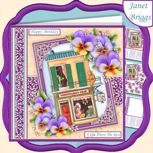 HAIRDRESSER SHOP 7.5 Decoupage & Insert Kit