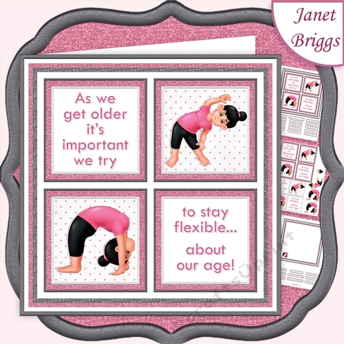 HUMOROUS YOGA SQUARES 7.5 Quick Layer Card & Insert Kit