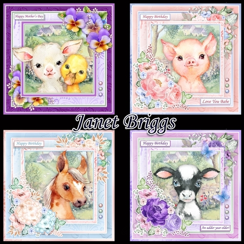 FARM BABIES 7.5 Decoupage & Inserts Bumper Kit