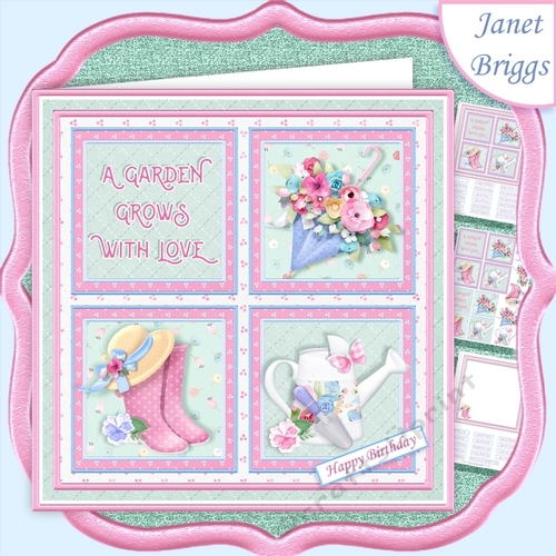 FEMALE GARDENER SQUARES 7.5 Quick Layer Card & Insert Kit