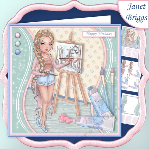 LADY ARTIST 7.5 Decoupage & Insert Mini Kit