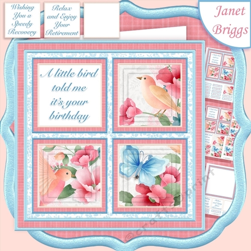 LITTLE BIRD PYRAMAGE SQUARES 7.5 Quick Layer Card & Insert Kit