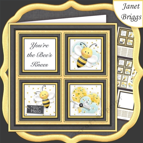 YOURE THE BEES KNEES Squares 7.5 Quick Layer Card & Insert Kit