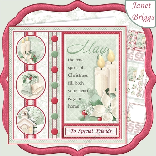 SPIRIT OF CHRISTMAS 7.5 Decoupage & Insert Mini Kit