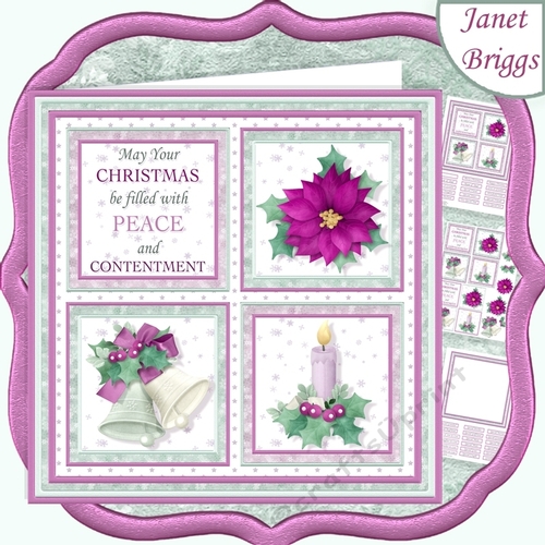 CHRISTMAS PEACE 7.5 Decoupage & Insert Kit