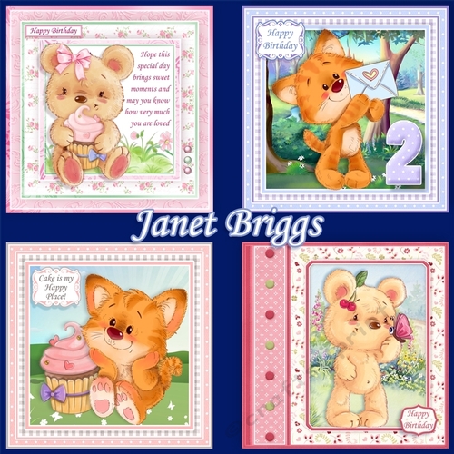 CUTIES FOR CHILDREN OR ADULTS 7.5 Decoupage, Inserts, Ages