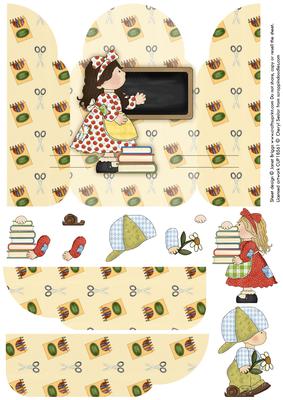Gate Fold Pop Up Birthday or Thank You Teacher