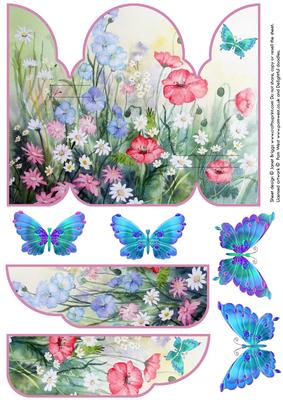 Gatefold Pop Up Meadow Butterflies